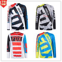 Customized fox downhill suit Tide brand cross-country T-shirt riding suit men long sleeve summer mountain motorcycle suit cross-country shirt