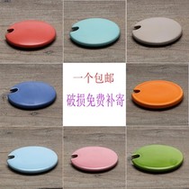 Porcelain cup lid single sale universal teacup cup lid round glass cup lid ceramic Cartoon creative water cup lid