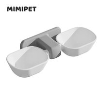mimemet cute house cat villa applicable suspended cat bowl dog bowl double bowl anti-overturning water basin rice basin cat dog food