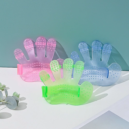 Очистка для домашних животных поставляется пластиковая рука щетка