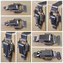 304 stainless steel double spring buckle wooden box lock buckle tool box lock machine mechanical and electrical box buckle box 90 degree cabinet