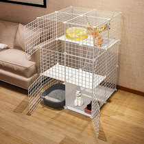 Cat cage home oversized free space with toilet integrated kitten two-story villa small cat cat house Indoor