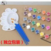 Small acrylic paint strip environmental protection kindergarten children waterproof 12-color set diy stone painting sealed small box 3ml