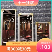 Hairdressing mirror table barber shop mirror hair salon mirror can be used to floor mirror table hairdressing Mirror Mirror Wall Mirror