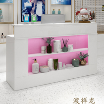 Small front desk reception supermarket convenience store cashier counter simple modern cash register bar clothing store