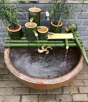 Bamboo water cycle up and down the steps piece filter bamboo water cycle filter bamboo tube dripping