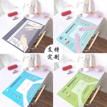 Standard writing posture pad Health writing pad office table pad standard posture gasket hard pen calligraphy grip pen positive