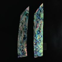 Natural Snails original sheet New Zealand abalone bay Long 13cm Width 2cm 0 0 2mm 1 2mm lacquered art Great lacquer