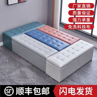 Small sofa stool long strip rest long -benned stool household shoe stool cortex soft bag long stool long stool with storage box edge