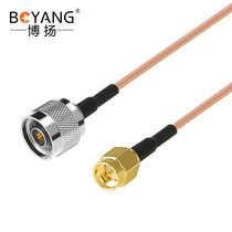Boyang N male-SMA male radio frequency connection line 50 Euro high frequency RG316 super soft silver plated shielded high temperature line