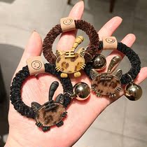 South Korea Dongdaemun fashion jewelry simple zodiac Tiger born temperament leather label cheerleading smiley face hair accessories