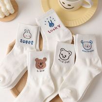 Childrens socks childrens socks over 10 years old spring and autumn baby male treasure female treasure 6 to 8 years old boy cotton socks