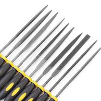 Frustrated alloy file set small steel file metal grinding tool 10 sets of gold steel mini assorted