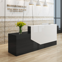 Imitation marble front desk simple modern bar cashier counter commercial shop welcome desk