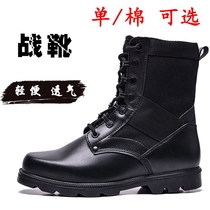 Training shoes mens high-end wear-resistant ultra-light breathable combat boots winter outdoor tactical boots plus velvet warm security shoes