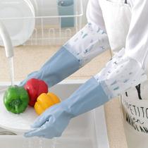 Home God Instrumental Pvc Material Cleaning Plus Suede Gloves Home Laundry Sanitary Clean Kitchen Cutlery Brush Bowls armguard