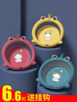 Children can hang folding cartoon washbasin for newborn baby special products wash face butt Basin home dormitory 3 sets