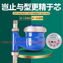Vertical water meter lower in and out of the water meter household screw four-point rotor type cold water meter digital dripping high sensitivity