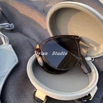 Banana Lower official flagship store sunglasses female sunscreen folded mirror pockets air cushion sunglasses for driving anti-UV glasses