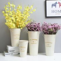 ten Night Nordic Wind Home Wake Flowers Buckets Flowers Flowers Buckets of Accessories Tin Barrel Creative water Iron Bucket Big Vase