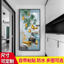 2022 new Xuanguan Decorative Sticker Painting Wall Sticker Painting Corridor Entrance background wall Self-adhesive wall Sticker Big Pattern