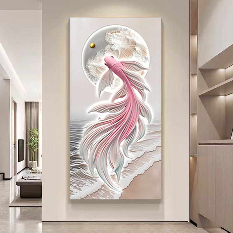锦鲤3D浮雕玄关画-锦鲤3D浮雕玄关画促销价格、锦鲤3D浮雕玄关画品牌- 淘宝