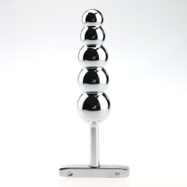 Couple Metal Sex Toys Stainless Steel Pull Bead Anal Plug