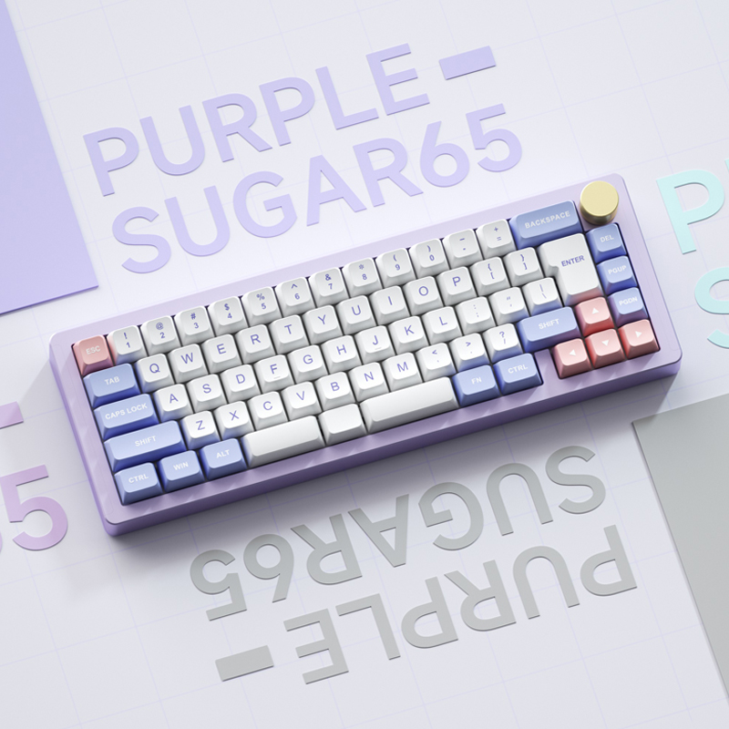 现货维咖sugar65铝坨坨机械键盘套件68配列Gasket客制化有线RGB