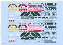 67675 Full-plate Glue 1 72 Time-Space Fortress VF-1S A J aircraft model water cut sticker