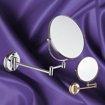 Mingshang wall shave shaving mirror bedroom beauty telescopic magnification European toilet suction cup waterproof bathroom mirror