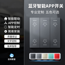 Xiaomi Home Bluetooth Smart Home Switch Panel Voice Control Whole House Hotel Double Control Wiring-Free Atom Switch