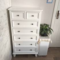 American solid wood bathroom side cabinet drawer cabinet corner cabinet storage cabinet vertical cabinet toilet side cabinet sanitary S room storage cabinet