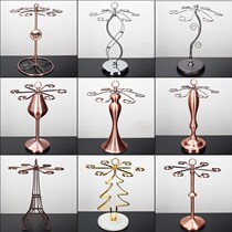 Net Red Light Luxury High-end Minimalist Red Wine Glass Shelf Upside Down Special Champagne High Foot Cup Decoration Pendulum Piece Creativity