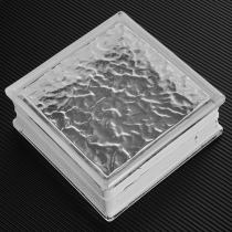 Net red glass partition wall hollow brick brick transparent glass brick hot melt background wall bar porch crystal light transmission