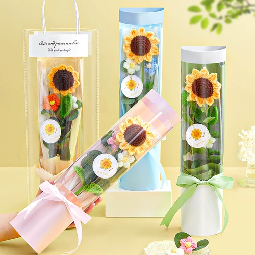 Подарки на День учителя дают учительнику вязать цветочный букет 2023 Новый детский сад маленький подарок творческий и высокий