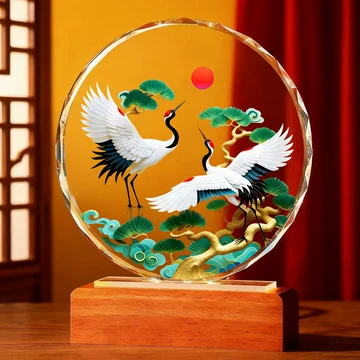 松鹤延年水晶摆件-松鹤延年水晶摆件促销价格、松鹤延年水晶摆件品牌- 淘宝