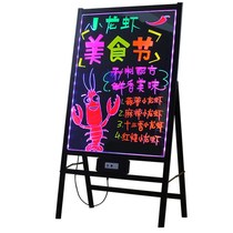 Led electronic fluorescent plate Advertising plate Luminous Blackboard Billboard Standing for Night Market Fluorescent Screen Display Shop