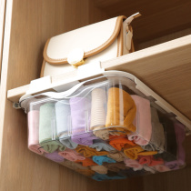 Underwear storage box wardrobe finishing artifact underwear socks hanging hanging bag cabinet layered shelf bedroom home wall