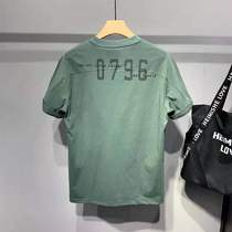 Foreign Trade Original - Export pure cotton summer casual printing short - sleeve T - shirt for men with shoulder - sleeve design