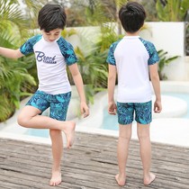 Swimming good things list childrens swimwear primary and secondary school students professional examination clothing boys split quick-drying split suit equipment