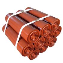 Hebei manufacturers supply conveyor belt accessories rubber roller mine U-shaped ditch three-series roller