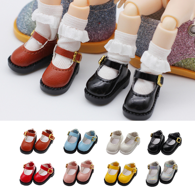 taobao agent OB11 Meijie Pig GSC12 points BJD baby shoes jasmine clothing princess shoes single buckle toy shoes DODBJD accessories