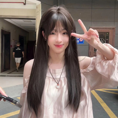 taobao agent Shu Duo wig Female long hair long straight hair net red daily jk pure and cute lolita full top