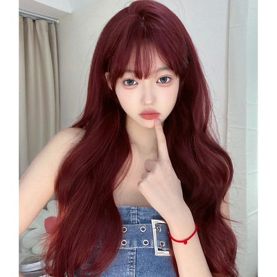 taobao agent Red wig, Lolita style