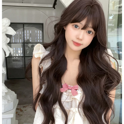 taobao agent Buduo wig Female long hair long curly hair sweet and cute long hair net red lolita full head wig