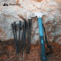 Outdoor large tent nail with crude camp nail hammer combined large tent screen fixed steel nail 30cm