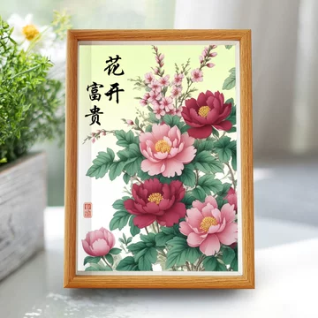 牡丹花数字油画-牡丹花数字油画促销价格、牡丹花数字油画品牌- 淘宝