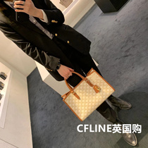 Suitable for CELINE Celine Spin Doors Old Flowers Full Print Golden Lock Decorated Cross Tory Tot Bag Single Shoulder Handbag
