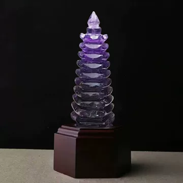 水晶♡♡文昌塔 文昌タワー 縁起物 ♡No.2334 白水晶文昌塔Rock