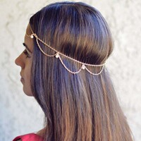 Fashion Bridal Wedding Hair Accessories Indian Boho Imitatio